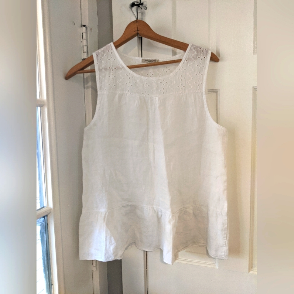 100% Linen Francesca Bettini Tank Size L